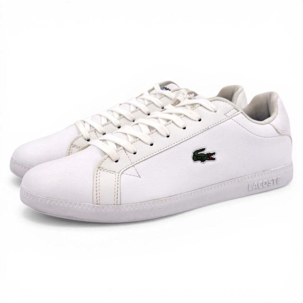 NWT Lacoste Men's Graduate BL 1 Sneakers White Size 8.5